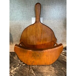 Vintage Wooden Paper Plate Holder